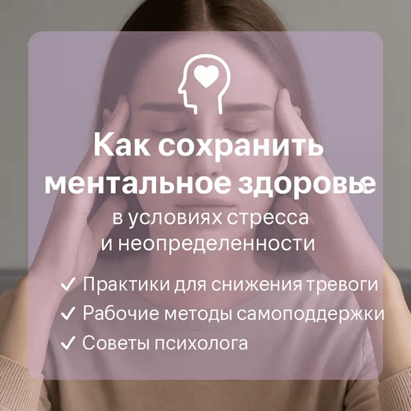 Как сохранить ментальное здоровье в условиях стресса и неопределенности