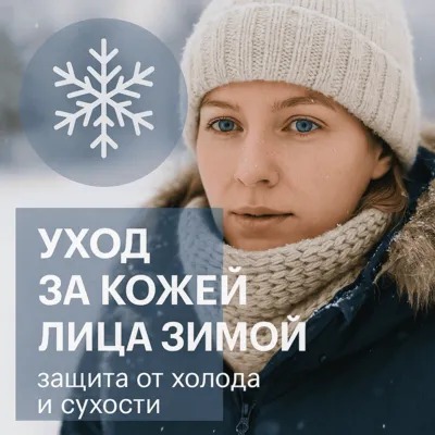 Уход за кожей лица зимой: защита от холода и сухости